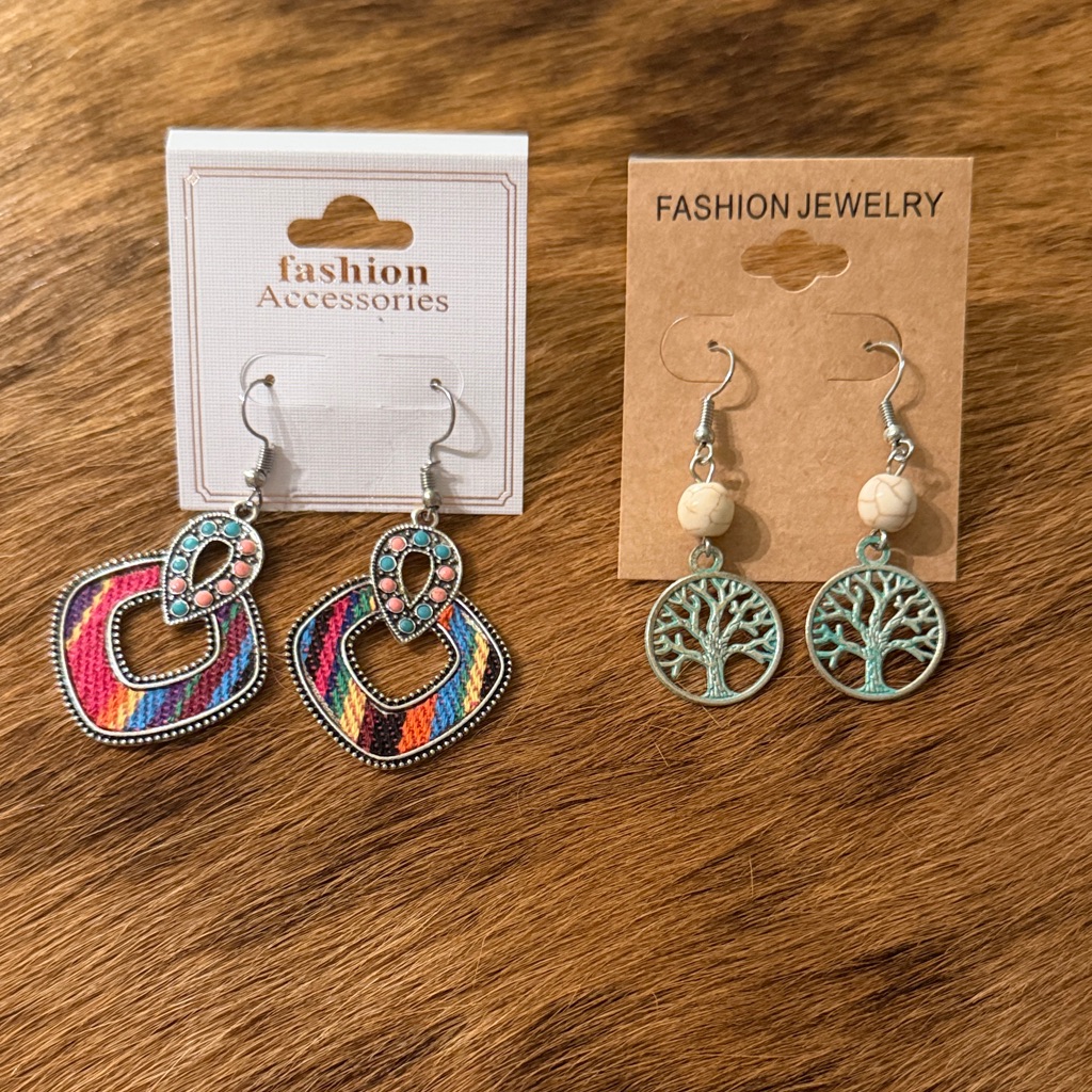 2 New Western/ Boho Earrings